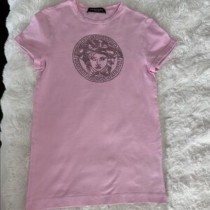 Versace Light Pink dress Medusa Emblem with crystals size 10 girls